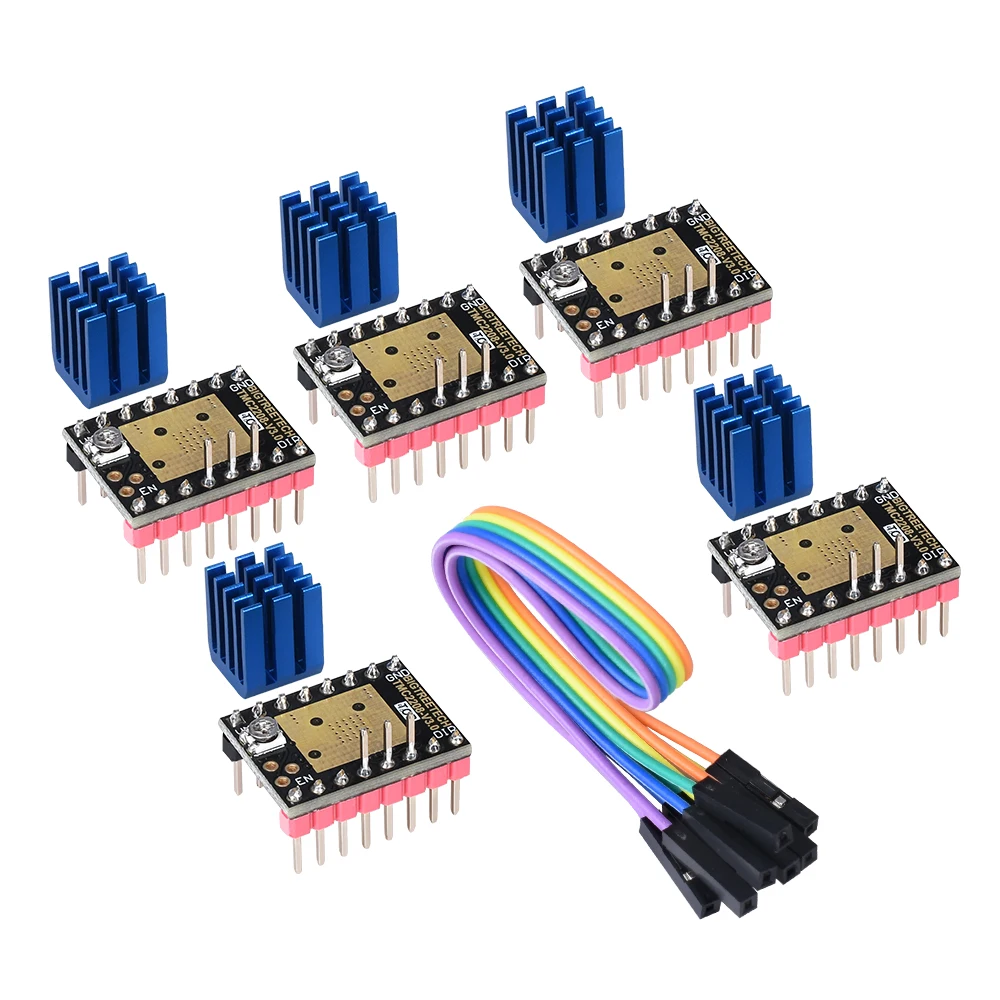 TMC2208 V3.0 UART TMC2130 V3.0 SPI Драйвер шагового двигателя для SKR V1.3 MINI E3 Ramps 1,4/1,6 3D-принтер, запчасти для 3D-принтера