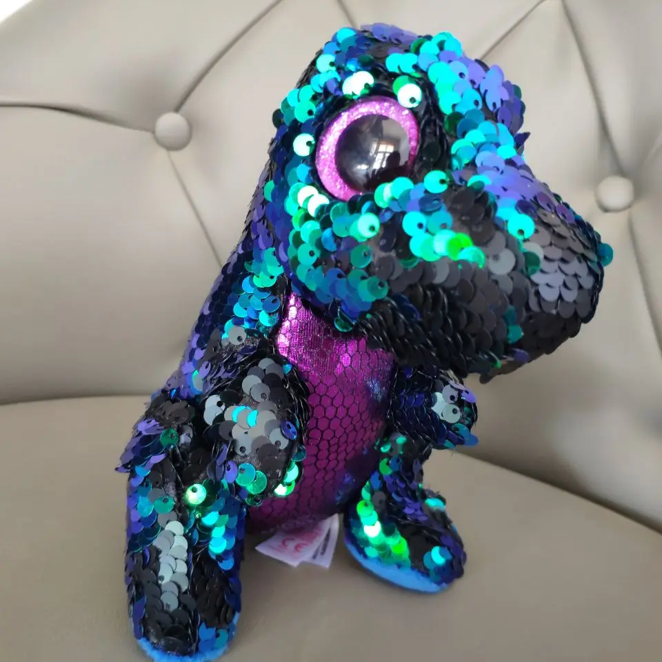 Хрустящий синий/зеленый животный красный Динозавр Дракон 15 см плюшевые игрушки