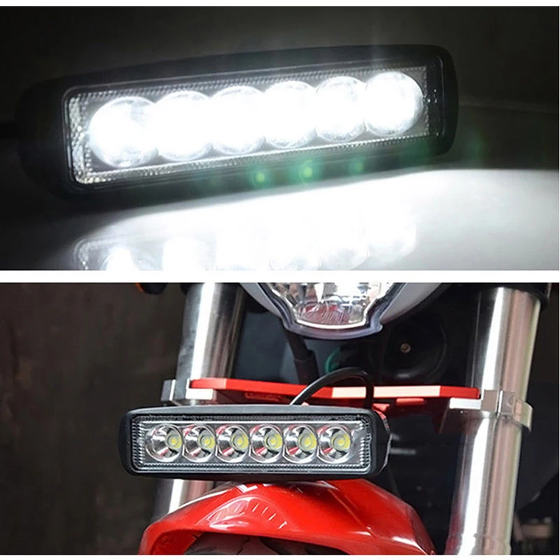 18 Вт 6LED дневные ходовые точечные лучи работы бар светильник s внедорожный внедорожник 4WD автомобиль грузовик светильник системы водонепроницаемый