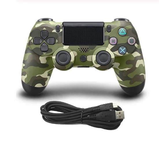 Green Camo USB контроллер PS4 Геймпад для Play Station 4 геймпад для Dualshock 4 геймпад для PS4 консоли, беспроводная версия - Цвет: Green Camo