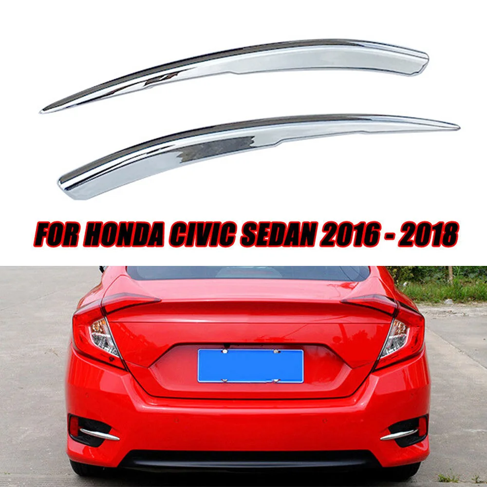 2 шт. крышка противотуманного Света Автомобильная задняя наклейка для Honda Civic 10th Gen
