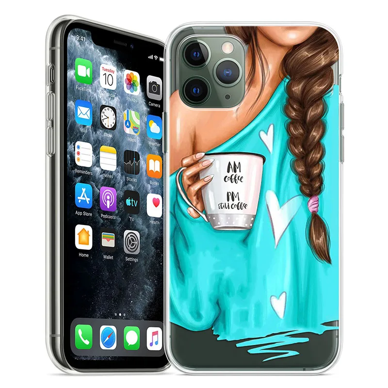 Fashion Woman Girls Phone Case For Iphone 12 Pro Max Mini Case Soft Silicone Covers Accessories For Iphone 11 Pro Max Phone Case Covers Aliexpress