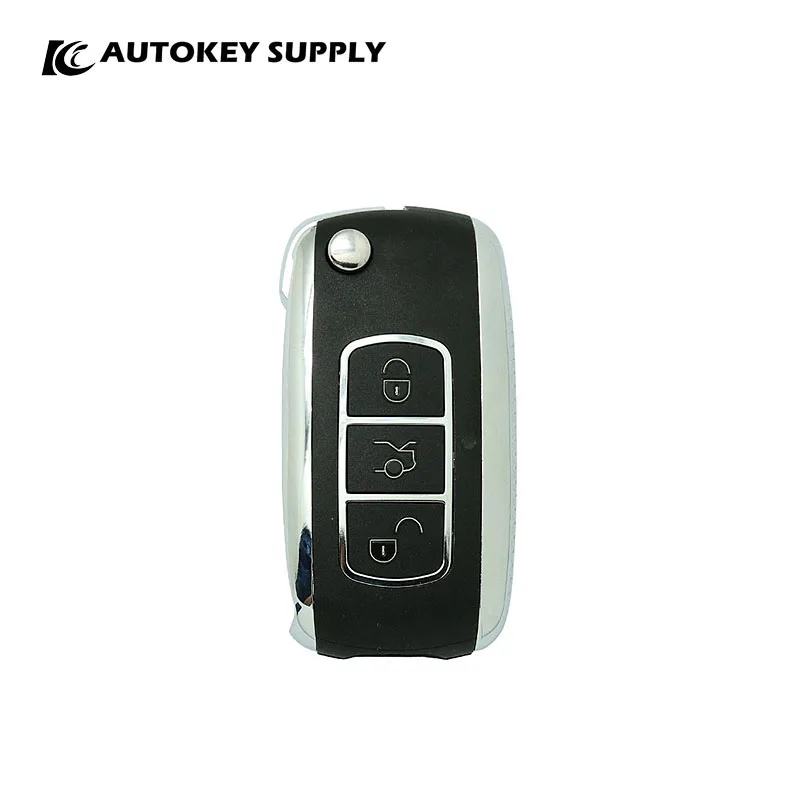 New Style 3 Button Flip Key Shell Trunk Button Water Proof  Autokeysupply AKBEF103