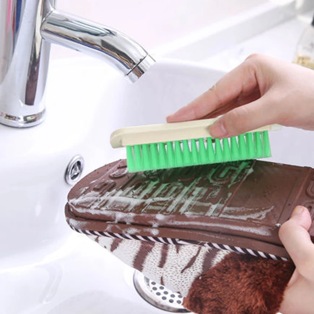 2PCS Washing Home Plastic Laundry Bathroom Organizer Arc Design Clothes Shoes Use Hand Scrub Classic Heavy Duty Cleaning Brush