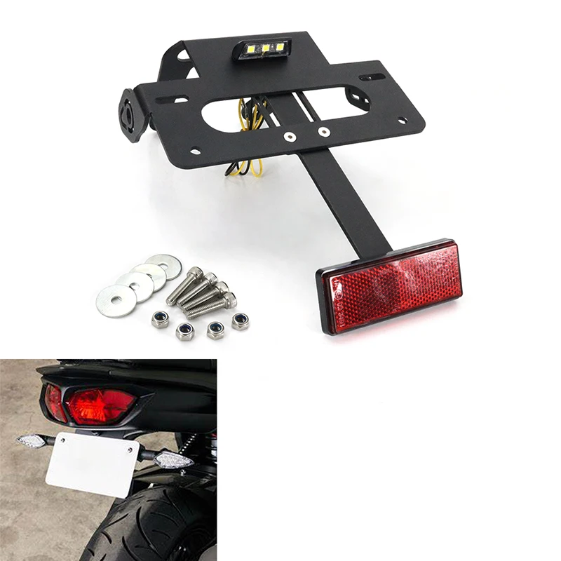 

Fit For YAMAHA FZ8 / FAZER 2011 2012 2013 Tail Tidy Plate Holder Bracket Fender Eliminator kit FZ1 / FAZER 2006-2015