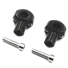 2 шт. черный хром " 25 мм крепление на руль Riser зажим мотоцикл для Harley Dyna FLHT FLTR FLHR Softail Honda CBR600F4i 600RR