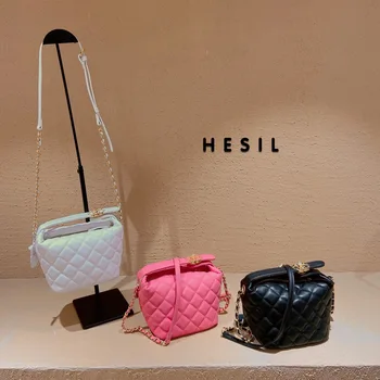 

New high quality leather fashion versatile Fashion Chain Bag Handbag Shoulder Bag Messenger Bag women's bag