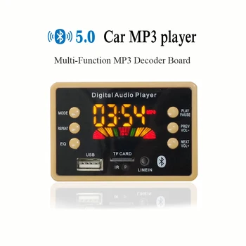

New Color Screen Wireless Bluetooth 5.0 MP3 WMA Decoder Board Audio Module Support USB TF FM Audio Radio Module Car Accessories