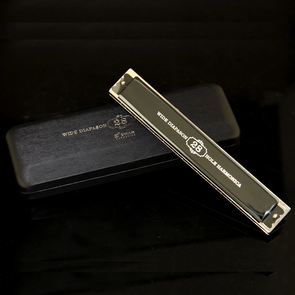 US $23.39 Highend harmonica Swan 28 Hole Harmonica Polyphony Accent C Students Beginners Professional Performce Harmonica