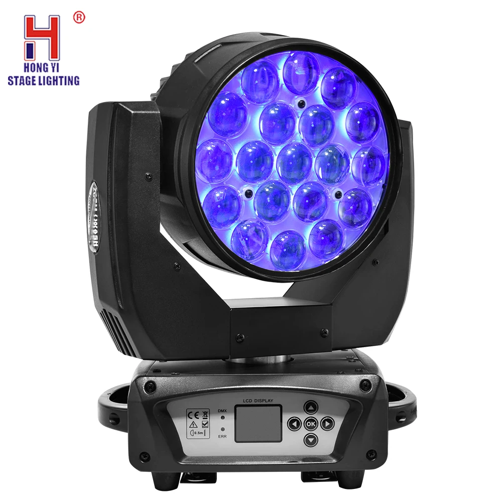 

19x15W Zoom Wash LED Moving Head Light RGBW 4in1 LED DJ Disco Light DMX professional stage light