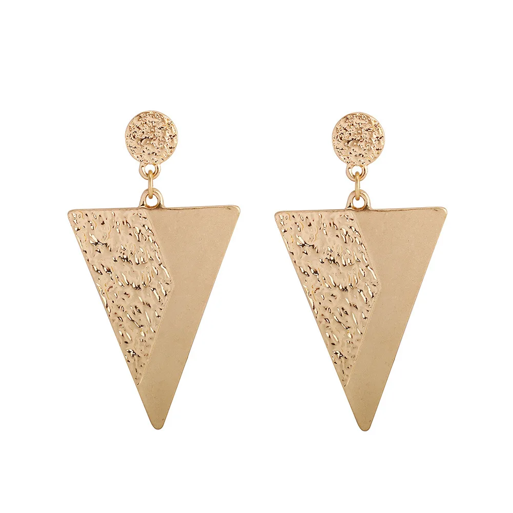 

Fashion Exaggerated Triangle Summer Earrings Earrings Accessories European and American Style Cool Simple Zinc Alloy Earrings