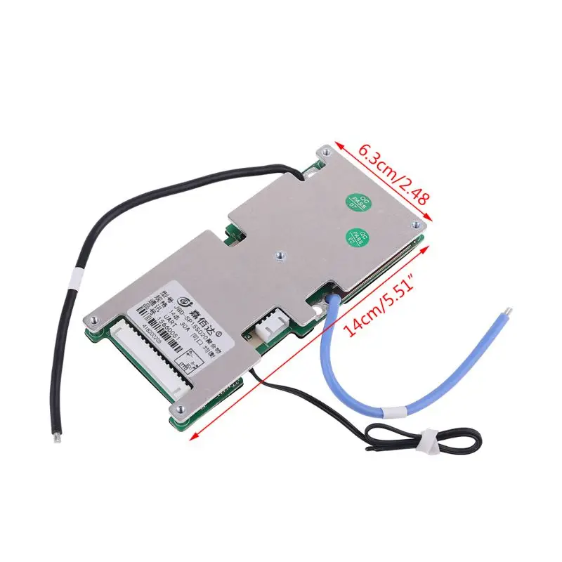 Защитная плата для литиевых батарей 13S BMS 30A полимерная с Bluetooth умным