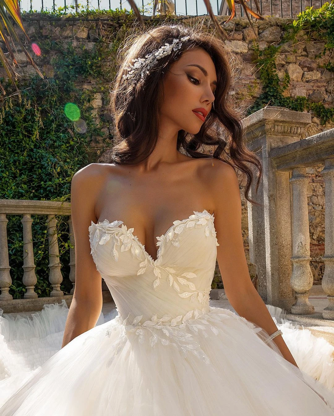 Off Shoulder Appliques Satin Puffy Wedding Dress White/Ivory Corset Bridal  Gown | eBay