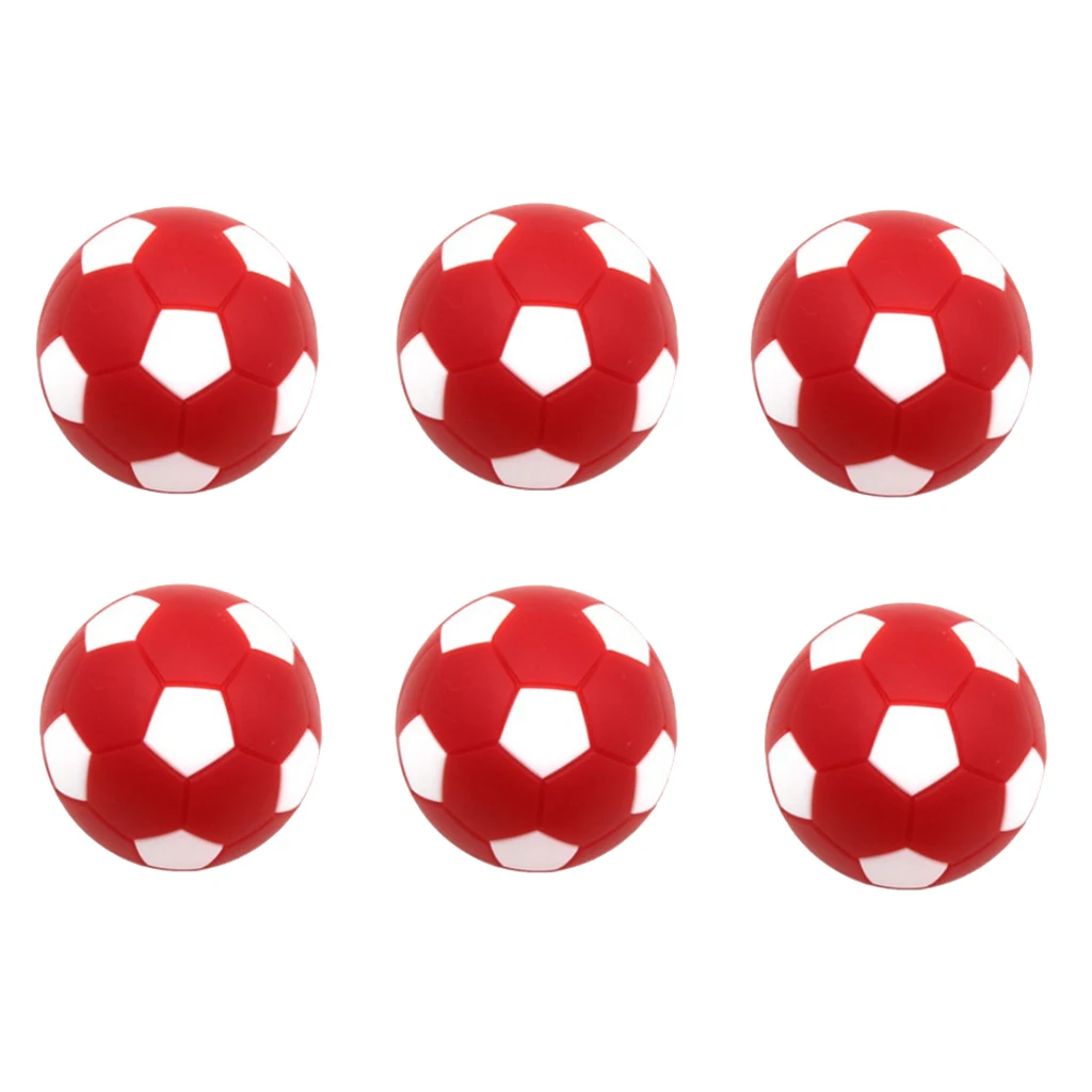 6Pcs Foosball/Soccer Game Table Soccer Balls for Adults, Kids Indoor Family Sports Toys Game-Choice of Color