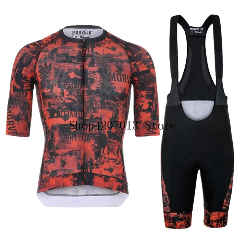 Morvelo pro велосипедная одежда велосипедные Джерси форма летние мужские велосипедные Джерси Набор дорожный велосипед одежда из Джерси для горного велоспорта велосипедные наборы - Цвет: as picture