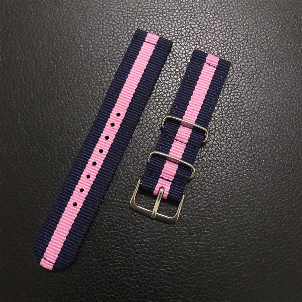 4 Ремешок для часов Huami Amazfit GTR GTS BIP Смарт-часы для Xiaomi Amazfit Pace/Stratos браслет нейлоновый холст ремешок на запястье - Цвет: 4