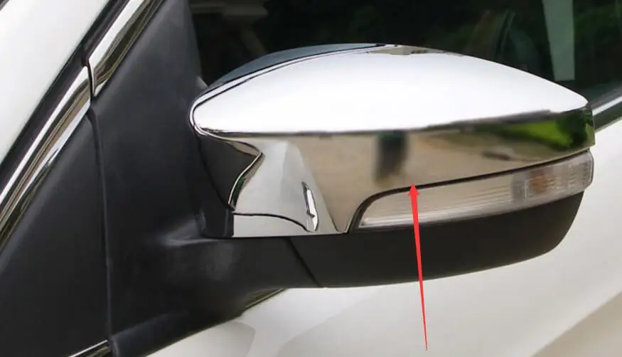ABS Chrome Accessories 2013 2014 for Ford Kuga Escape 2015 2016 Rear View Mirror Cover Side Molding Trim Decoration Car-Covers | Автомобили