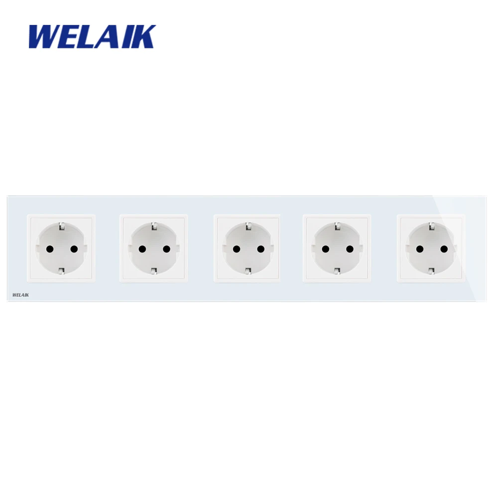 WELAIK AC250V 16A Россия Германия Европейский Стандартный Мощность розетка ЕС