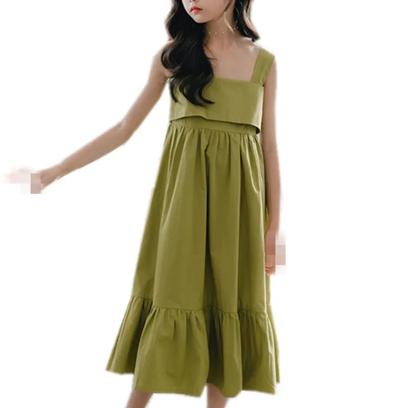 Летнее хлопковое платье с бантом на спине возраст 6-16 лет | Детская одежда и обувь