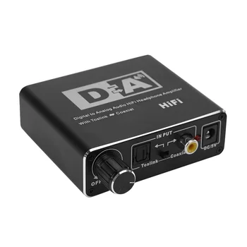 

VODOOL DAC Optical Toslink to Coaxial Coaxial to Optical Toslink Bi-directional Switch to Analog Audio Adapter Converter