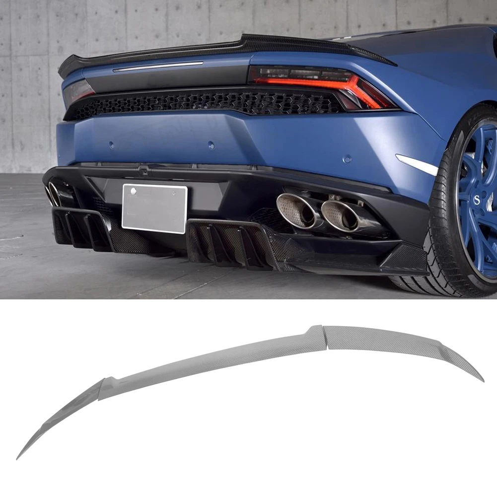 Углеродное волокно заднее крыло 3 шт. спойлер для Lamborghini Huracan LP580 LP610 купе 2-дверный