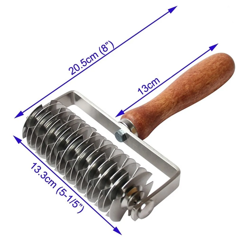 13,3x20,5x5 см из нержавеющей стали с деревянной ручкой колесо для пиццы инструмент для выпечки Высокое качество практичный нож для пиццы