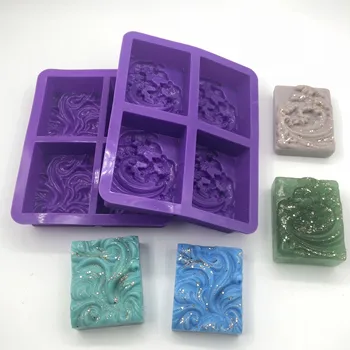 

2pc/set Soap Making FineGood Wave Soap Making Supplies Rectangle Baking Trays Baking Pan for Muffin Cupcake Pudding Bread