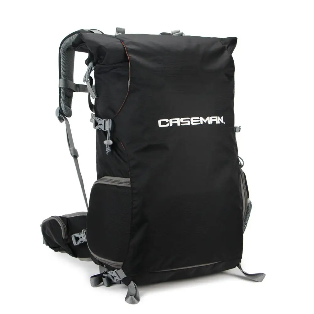 Black Caseman AOB2 рюкзак для камеры SLR DSLR чехол для камеры рюкзак с дождевиком для Canon Nikon sony черный Открытый водонепроницаемый - Цвет: Black
