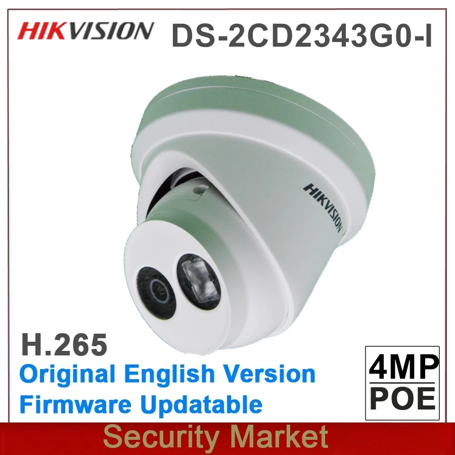 Оригинальная камера hikvision DS 2CD2343G0 I 4 МП IPC замена 2CD2342WD IR фиксированная