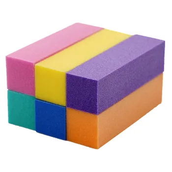 

100 Pcs Multi-colors Nail Art Buffer File Block Pedicure UV Gel Buffing Sanding Polisher Block 4 Sides Nail Art Sponge Tips TF29