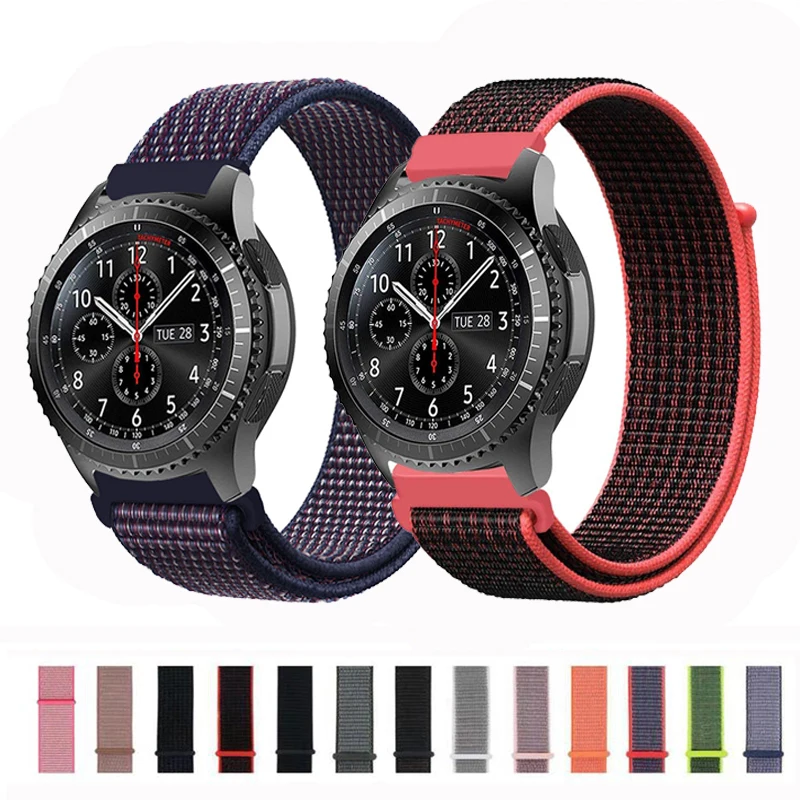 Gear s3 Frontier для samsung galaxy watch 46 мм 42 мм active 2 нейлон 44 мм 40 мм ремешок для часов huawei gt ремешок amazfit bip 20 22