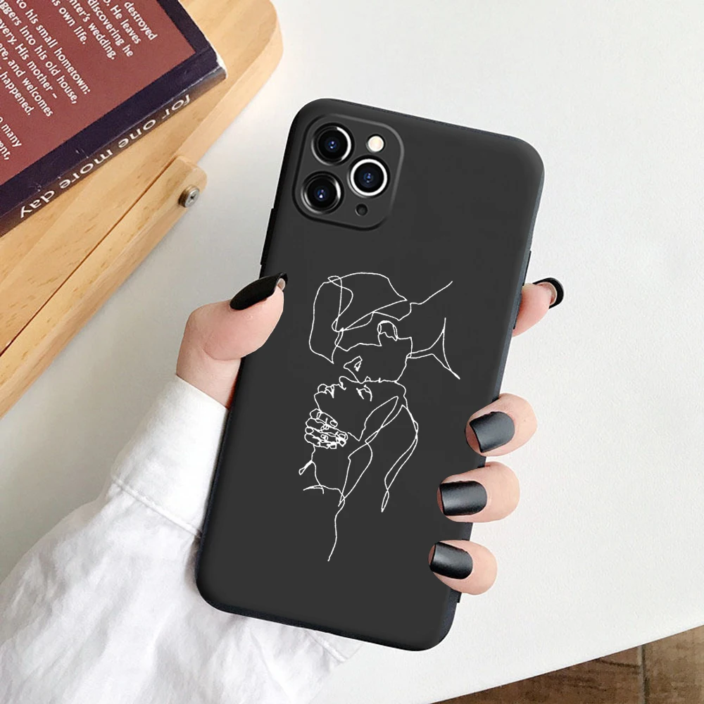 Мягкий матовый чехол для iphone 7 8 Plus X SE 2020 12 Mini 6s XR XS 11Pro Max|Бамперы| |