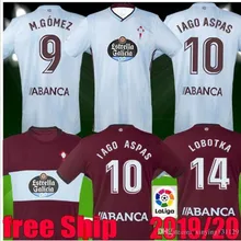 Новинка, футболки для футбола Celta Vigo MENDEZ S. GOMEZ SISTO 19/20 Celta de Vigo Camiseta de futbol IAGO aslas BOUFAL