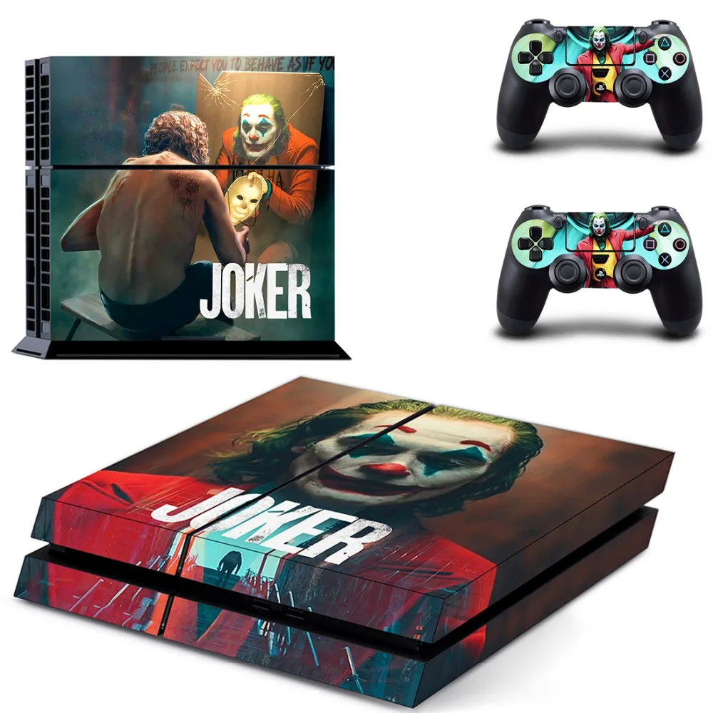 DC The Joker PS4 Skin Sticker Decal For Sony PlayStation 4 Console and 2 Controllers PS4 Skin Sticker Vinyl