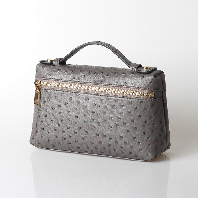 Fashion Designer Handbag Ostrich Pattern Portable Bag Clutch Bag 2022 Lady Hand Bag Purse Make Up Bag Trend Bag