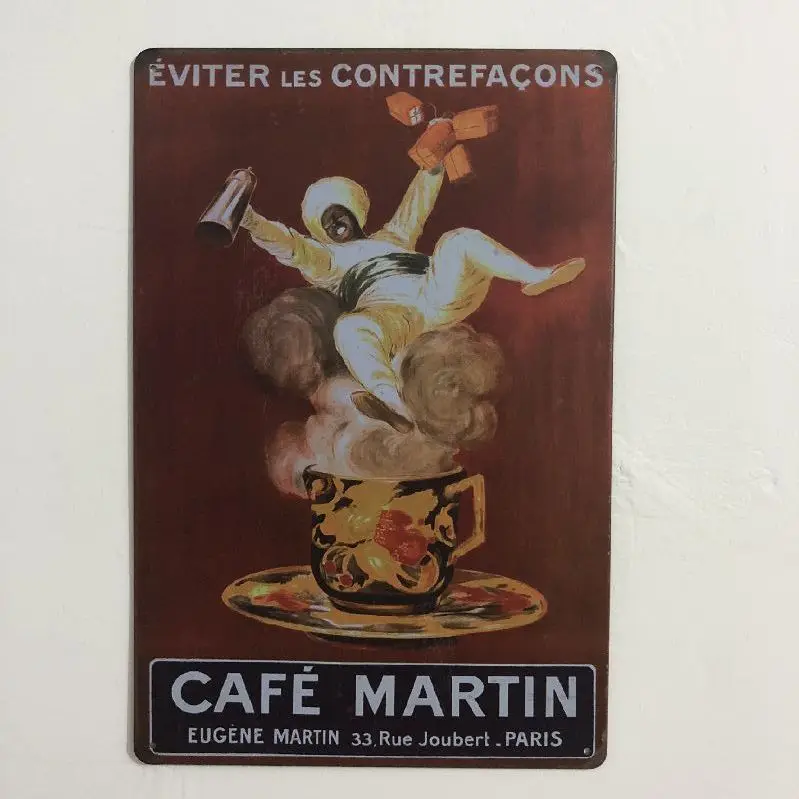 [Luckyaboy] Vintage Home Decor Dog Paris Attention Drink Car Metal Tin Signs Wall Art Painting Poster Bar Cafe Garage Decor - Цвет: 20