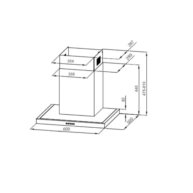 Вытяжка купольная Monsher, COCOS 60 W