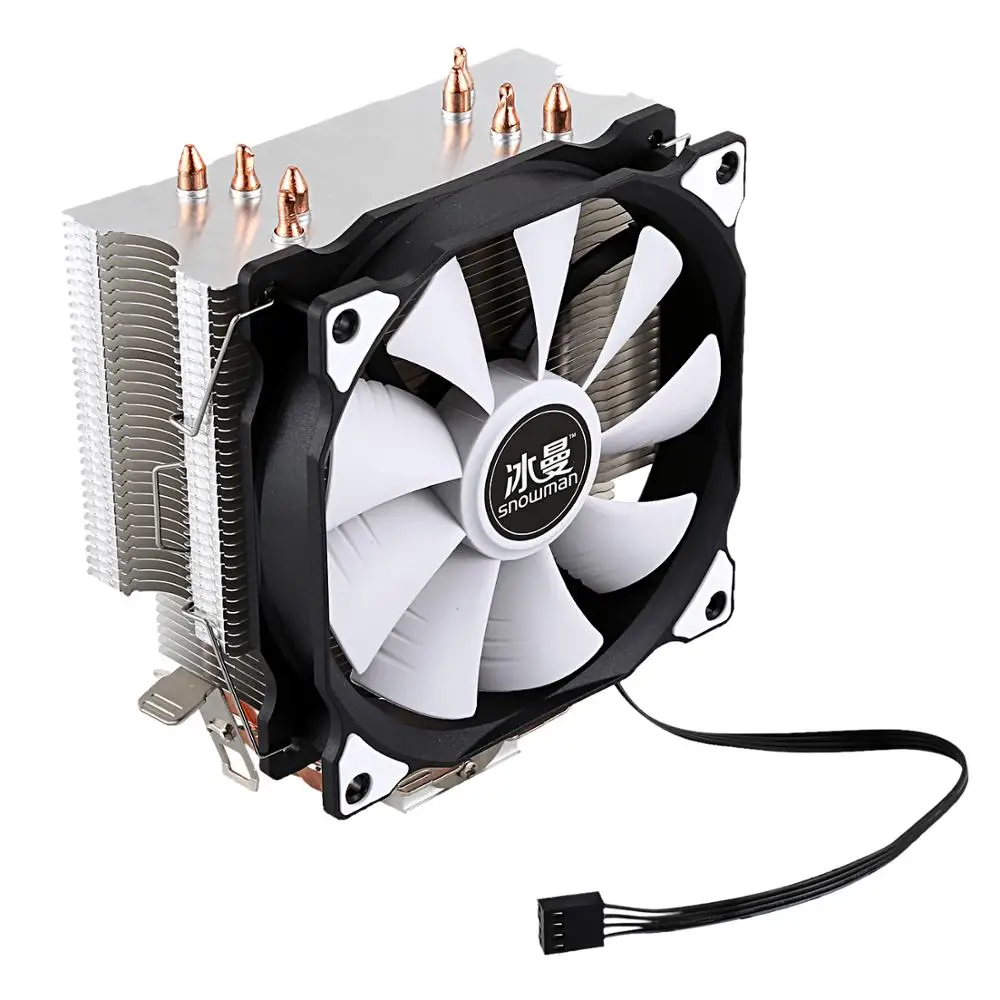 Adaptador para Cpu Master Cooler de Cobre Puro Tubos de Refrigeração Torre de Congelamento Ventilador de Refrigeração de Cpu com Ventiladores Pwm - Imagem 2
