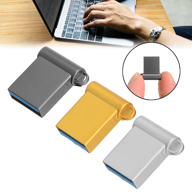 1 шт. мини-металлический u-диск 16 Гб до 2 ТБ флеш-накопитель USB 3,0-накопитель для хранения данных, музыки, видео, изображений