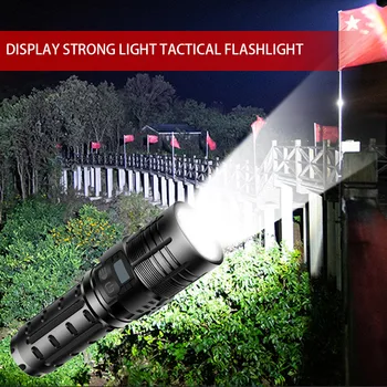 

Lantern Flashlight Waterproof Spot Lamp Portable Waterproof LED Flashlight Night Walking Lighting Work Electric Torch