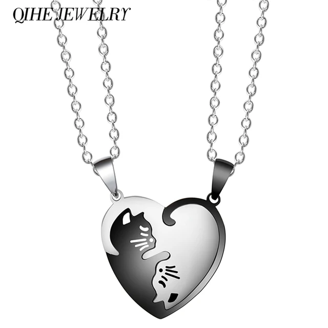 couple cats necklace