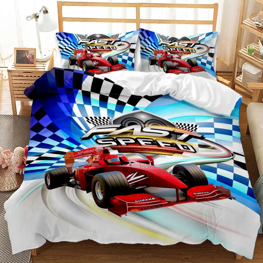 HOT WHEELS Single Bed Quilt Cover Set Hot Wheels Room Decor bet