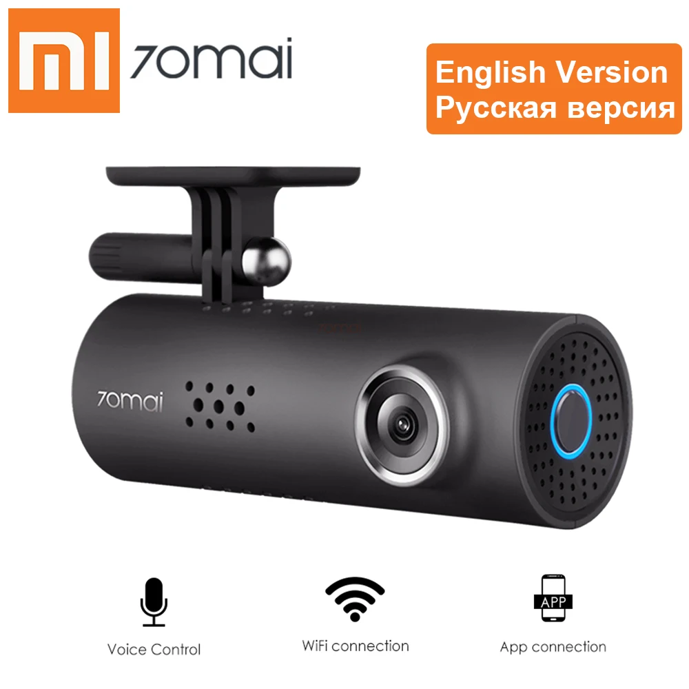 

Xiaomi 70mai 1S Smart WiFi Car DVR APP HD 1080P Dash Cam English Russian Voice Control 130 Degree Video Recorder Night Vision