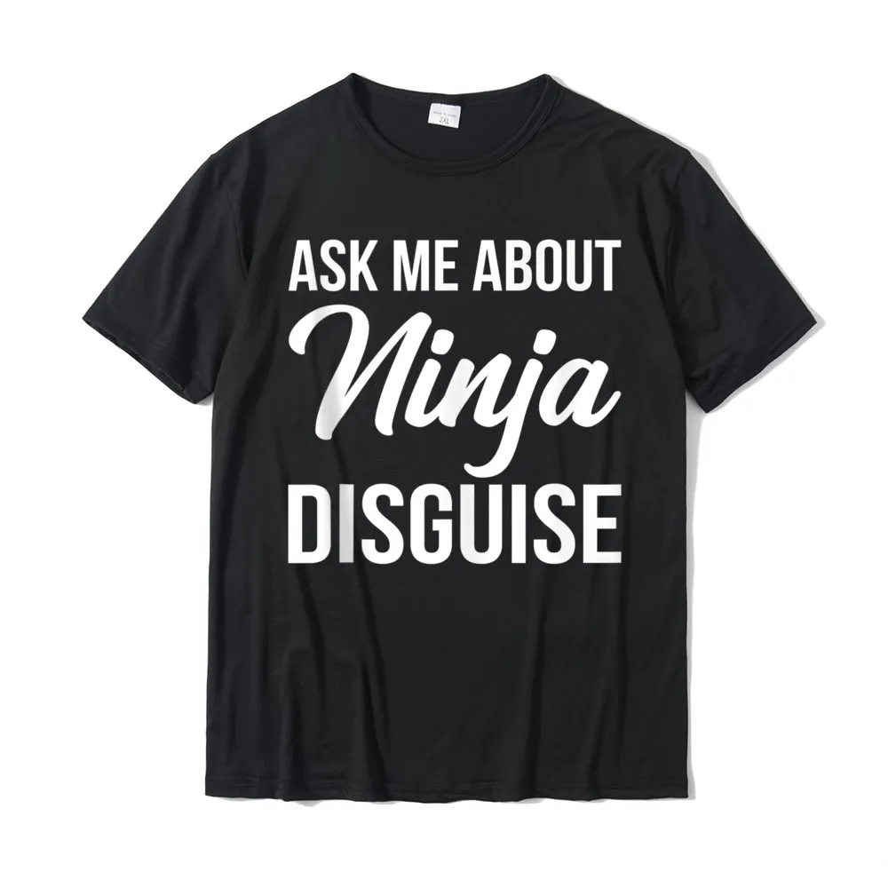 Group Labor Day Pure Cotton Round Neck Tops & Tees Short Sleeve Casual Tops Shirts Slim Fit Comics Top T-shirts Funny Ask Me About My Ninja Disguise Tank Top__20219 black