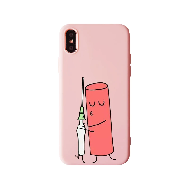 TPU Испания мультфильм медицина Доктор Медсестры модные, мягкие, силиконовые ТПУ чехол для iPhone 11 11Pro XS Max 8X7 6 6S Plus 5 5S SE XR чехол - Цвет: TPU