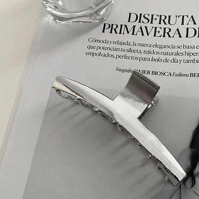 Ruoshui Woman Novelty Irregular Hairpins Punk Style Metal Silver Hair Claws Barrettes Women Hair Accessories Hair Clips Hairgrip style 3