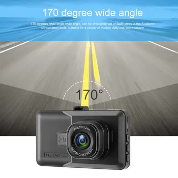 

3 Inch DVR 120 Degree Wide Angle Dash Cam Dual Lens 1080P Car Digital Video Recorder With Night Vision Function