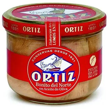 

Ortiz Bonito blanco en aceite de oliva por - frasco de vidrio de 220 g (7.76 onzas)