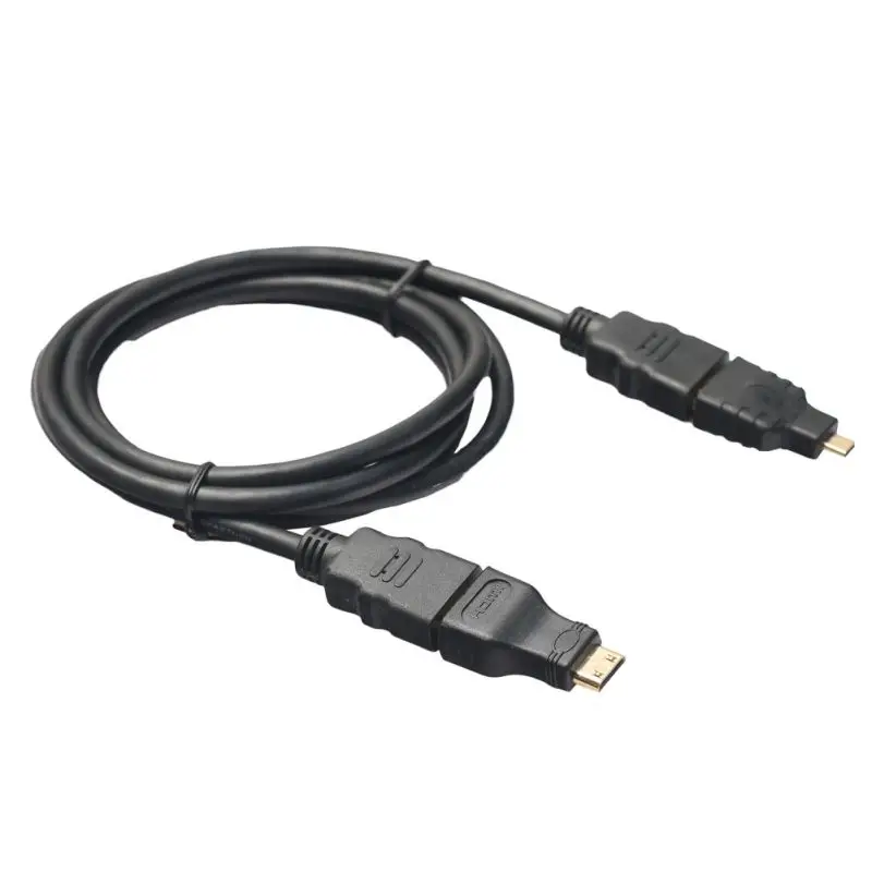 Высококачественный Универсальный 1,5 метров Кабель-адаптер HDMI к HDMI/Mini HDMI/Micro Высокое Разрешение HDMI шнур