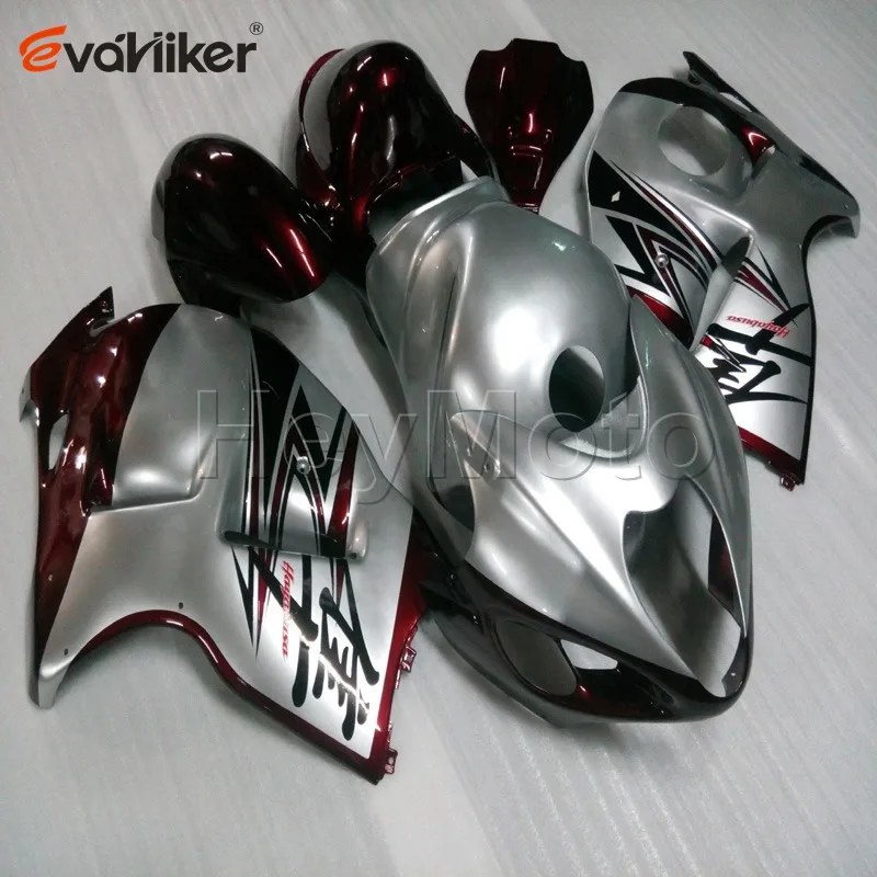 5 подарков + на заказ + Красный Серебряный ABS мотоцикл капот для GSX-R1300 1997-2007 GSXR1300 97-07 + Неокрашенный обтекатель двигателя H3